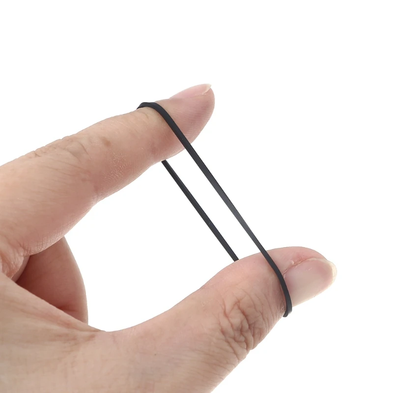 AXYB 100PCS 1mm Universal Mix Cassette Tape Machine Belt Assorted Home Components Recorder Turntable Strap Belt