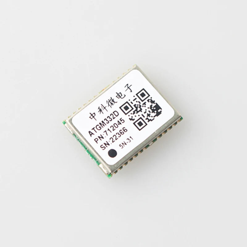 

Модуль спутникового позиционирования GNSS ATGM332D 5N31 GPS BD GLONASS, точность позиционирования 2,5 м, 12,2 мм × 16 мм × 2,4 мм
