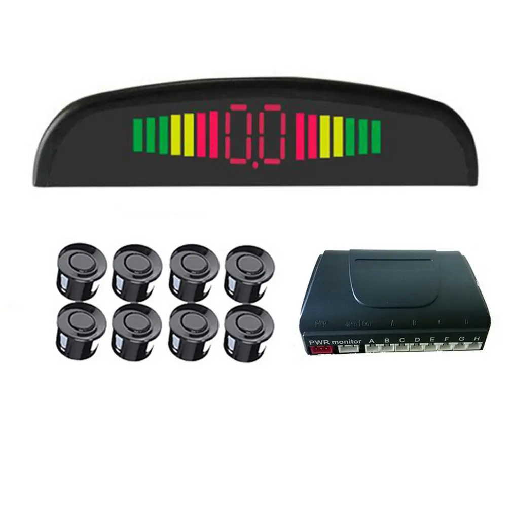 

4/6/8 Sensors Buzzer Car Parking Sensor Kit Reverse Backup Radar Sound Alert Indicator Automobile Alarm Systems