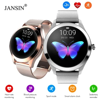 

KW10 Smart Watch Women IP68 Waterproof watch Heart Rate Monitoring Bluetooth For Android IOS Fitness Sport Bracelet Smartwatch