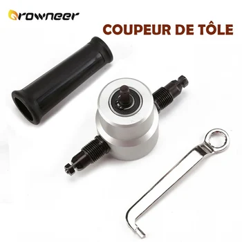 

Sheet Nibbler Metal Cutter Double Head 360 degree adjustable Multipurpose Saw Cutting Drill Tool Step Drill Bit Die-Cut Machines