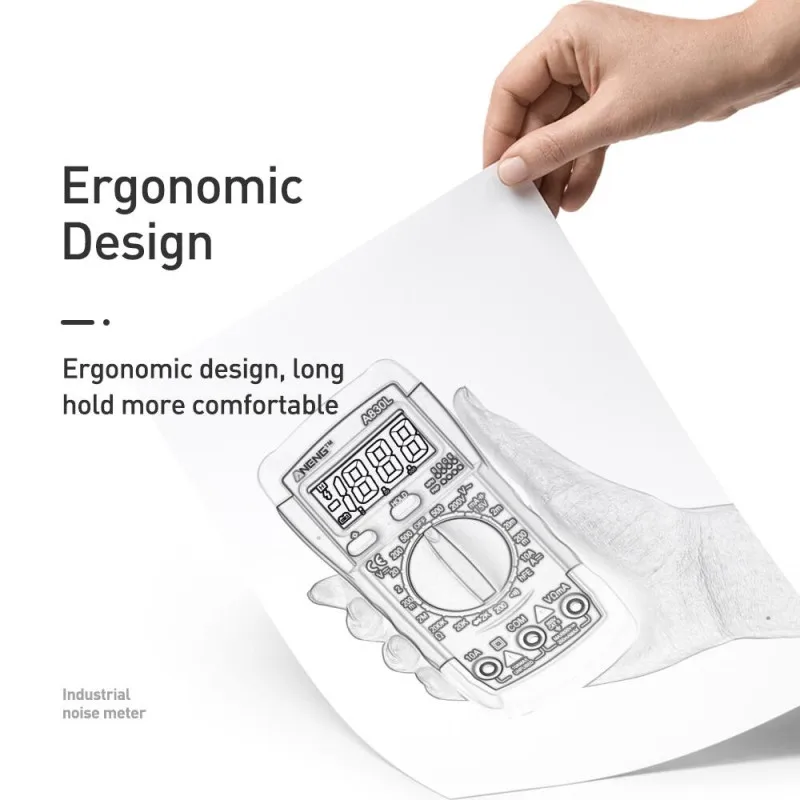 1 шт. A830L ЖК-цифровой мультиметр AC DC напряжение диод Freguency мультитестер ток световой дисплей с функцией зуммера