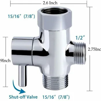 

Bathroom Spray Shower Head Kit Washing Gardening Silver Stainless Steel