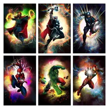 Disney SpiderMan Superhero Diamond Painting 5D DIY Art Embroidery Full Square Round Rhinestone Cross Stitch Kits Home Decoration