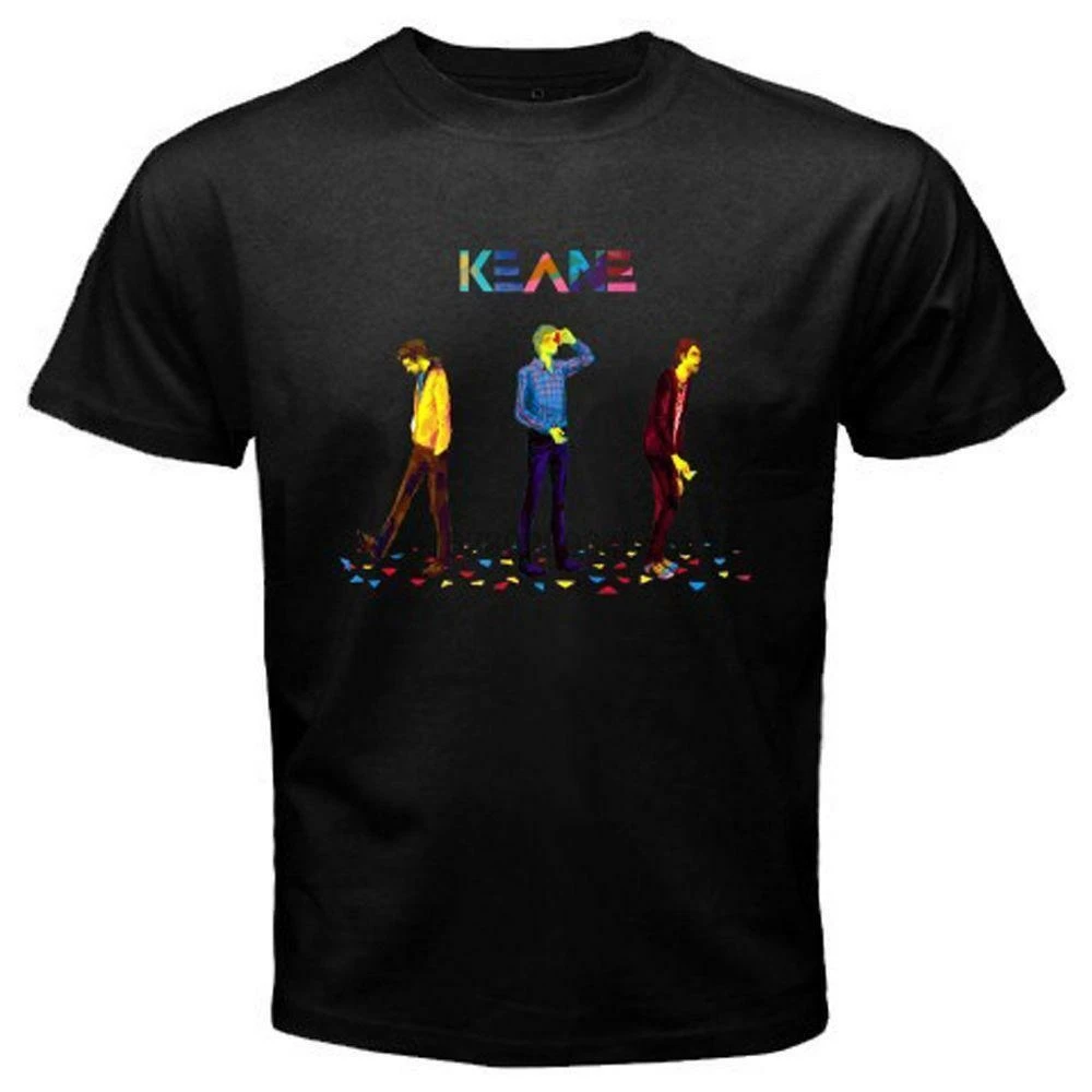 

NEW KEANE ENGLISH ROCK BAND LOGO MENS BLACK TEE T-SHIRT USA SIZE S-XXXL ZM1