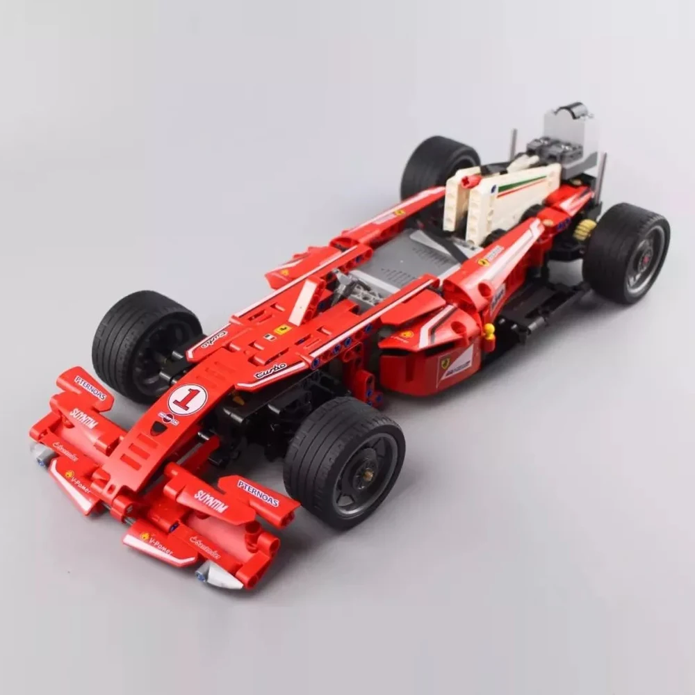 S701000 Technic серия RC автомобиль супер гоночный автомобиль F1 пульт дистанционного управления строительные блоки кирпичи детские игрушки рождественский подарок