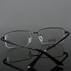 Oversized Myopia-glasses Men Big Wide Face Eyeglasses Frame Man with Optic Minus -100 to -500 Semi Rimless Eyewear Metal ► Photo 3/6