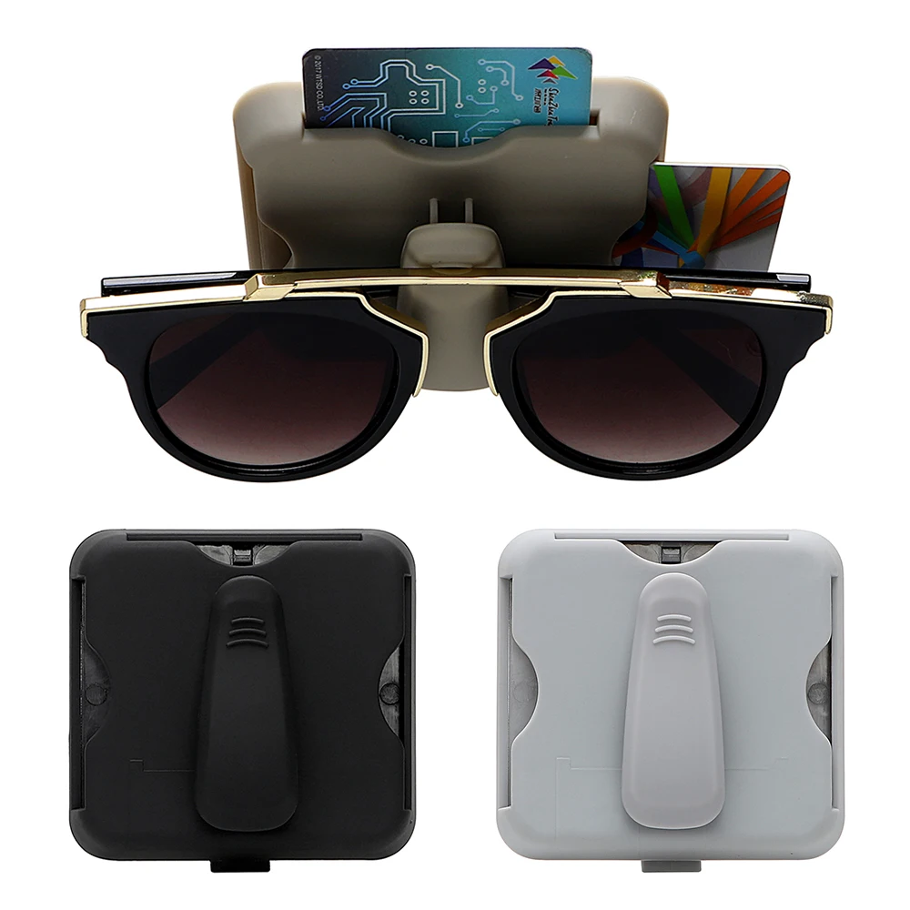 

LEEPEE Car Organizer High-speed IC Card Clip Universal Sunglasses Holder Car-styling Auto Parking Card Holder Car Sun Visor Clip