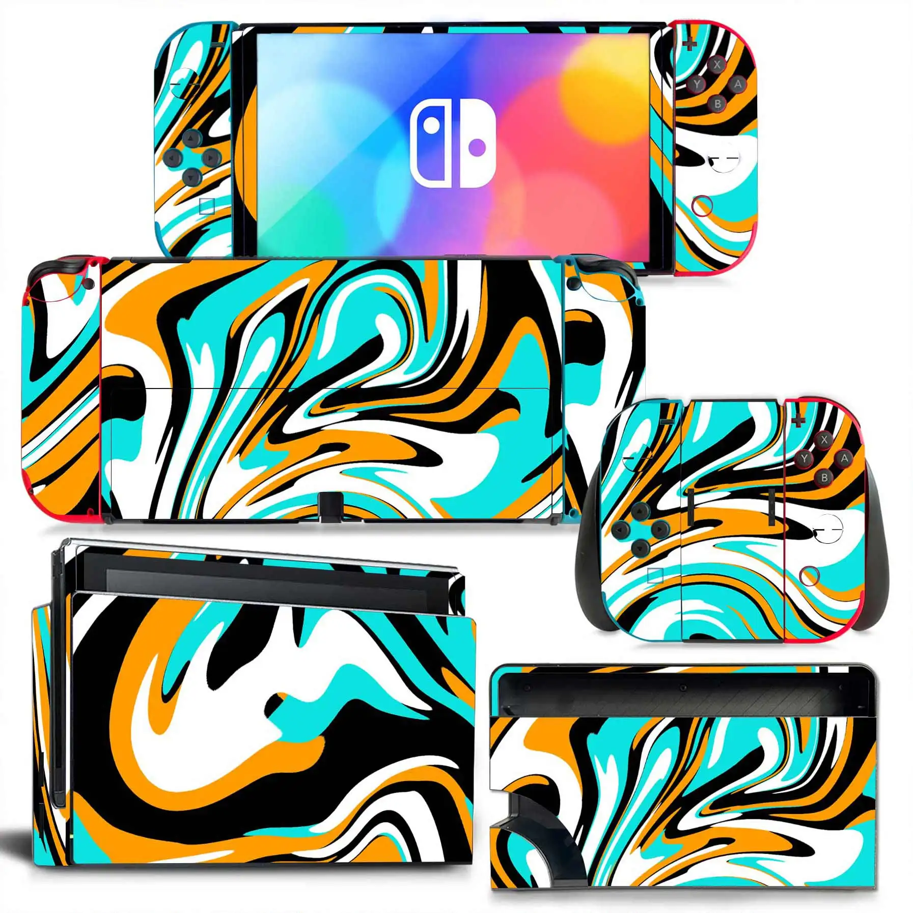 Good picture for Nintend o Switch oled skin for Switch oled pvc skin for ns oled  vinyl skin sticker 