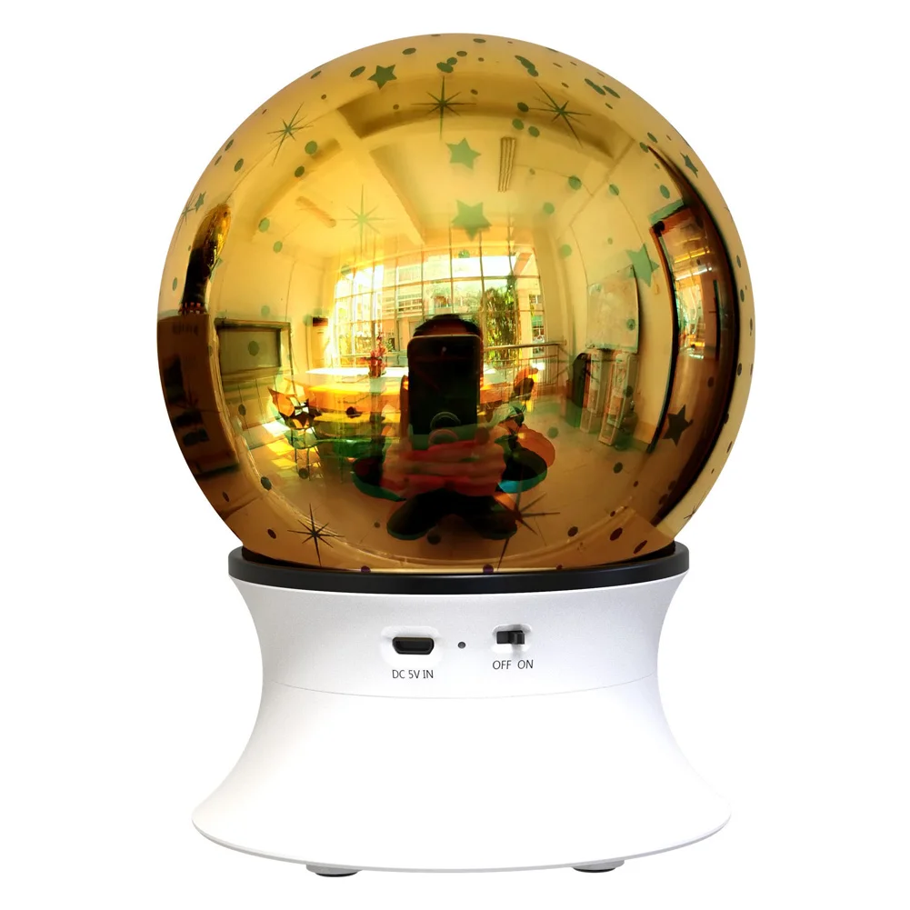 

3D Wireless Music LED Light Audio Speaker USB Sound System Color Change Ball Shape Dust Proof Bluetooth Portable