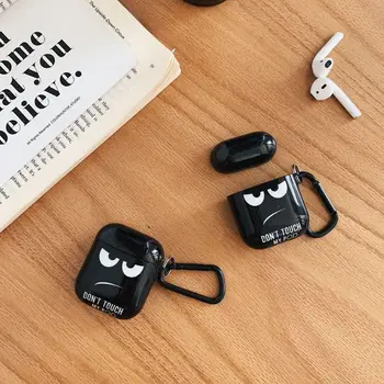 

Silicon Don't Touch My Pod Case Cute Cartoon Earphone Protect Cover Skin For Apple Airpods 1/2 Charging Box
