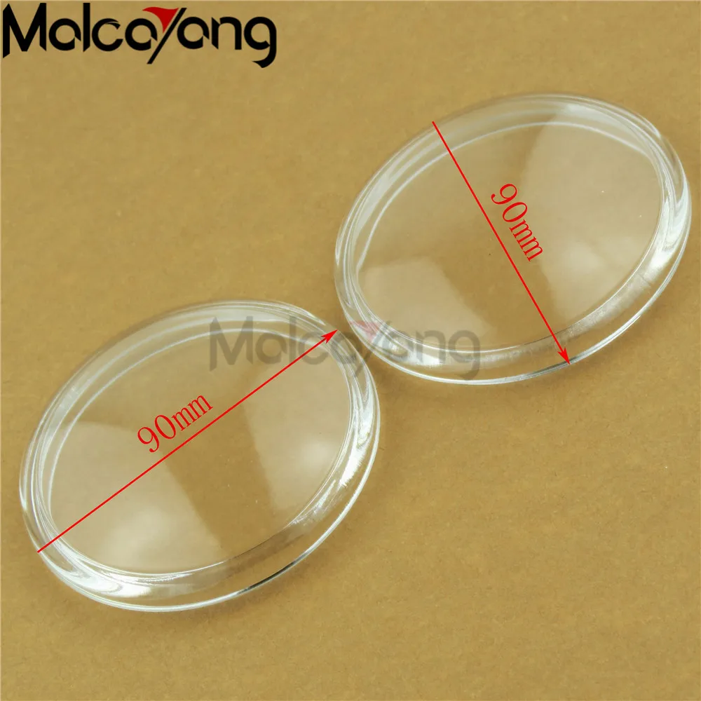 2Pcs Diametro 90 Millimetri Nebbia Lampade Luci In Vetro Temperato Anti-Fog Di Vetro Per Honda Cr-V Crv Pilot Cr-Z Crz Fit Accord Insight Crosstour