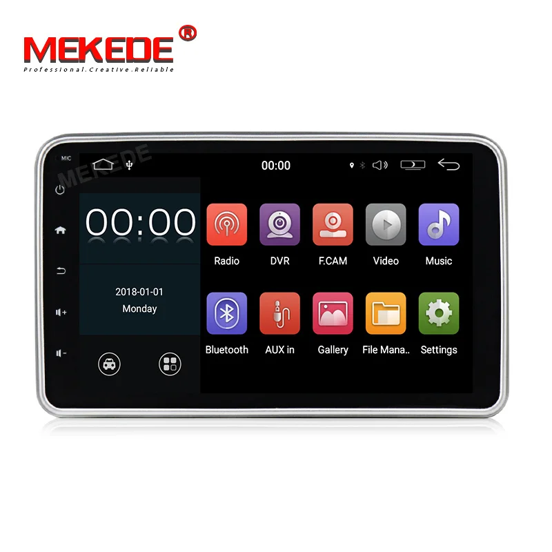 

360 degree rotation One din 8'' Universal Car DVD Player GPS Navigation 1 din Car Stereo BT Car Radio Audio Player FM AM USB