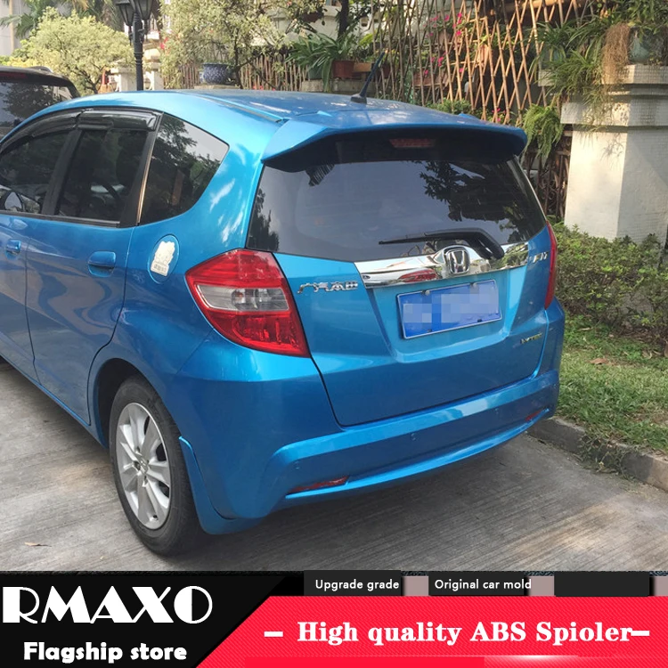 Для HONDA FIT спойлер 2008-2013 Джаз Высокое качество ABS Материал заднее крыло автомобиля