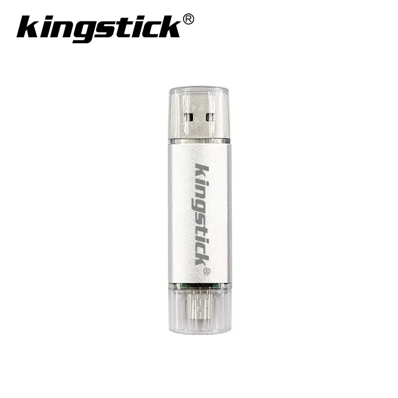 SILVER Лучший USB флеш-накопитель для Android, смартфон, 64 ГБ, флешка, 32 ГБ, OTG флеш-накопитель, металлическая карта памяти, 16 ГБ - Color: SILVER