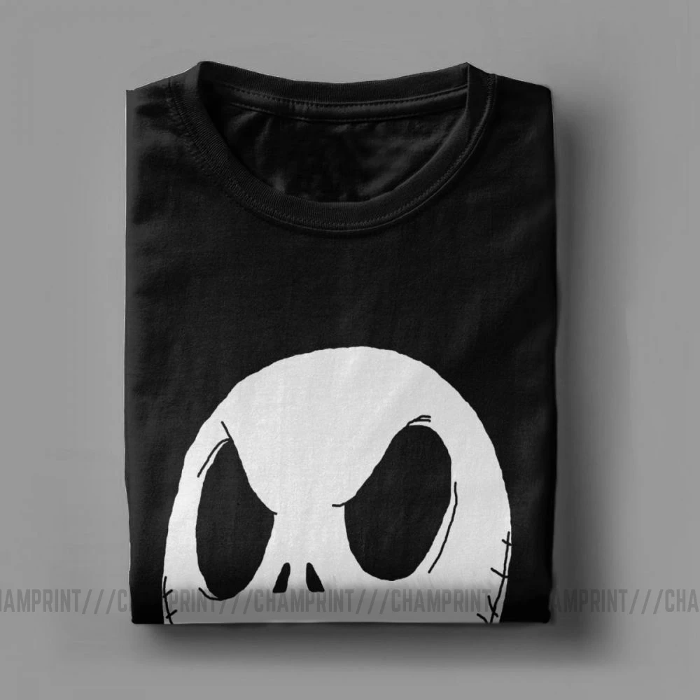 Футболка Jack Skellington мужская с рисунком черепа кошмара перед рождеством коротким