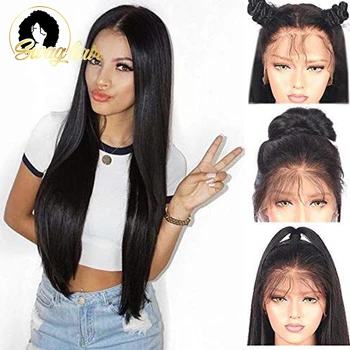 

Swag Hair Double Drawn Human Hair Straight Bundles Brazilian Remy Hair 1/3 pcs Hair Bundles Pre Plucked For Woman
