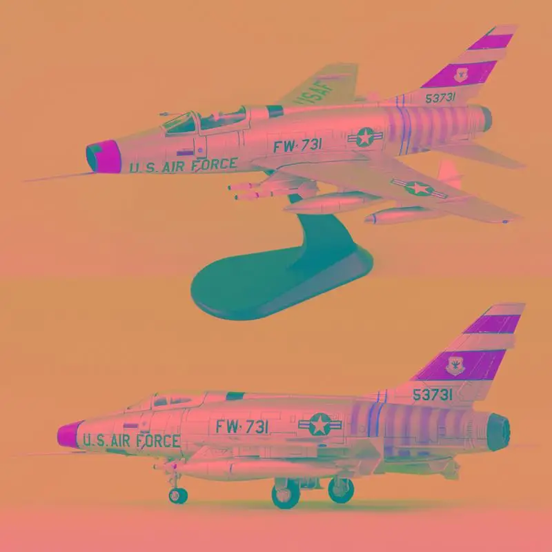 Хобби мастер F-100D Super Sabre 1st Lt Joe H Engle 474th 1/72 литой самолет