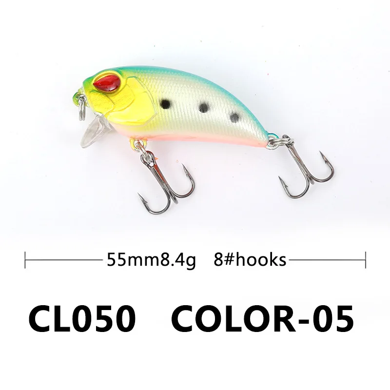 

Artificial Sinking Crank Wobbler Anti-corrosion Bass WIth Sharp Hook 8.4g/5.5cm Plastic Hard Bait 3D Eyes Bionic Bait Swimbait