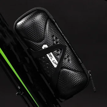 

Mountain Road Bike Hard Shell Bottle PU Cage Bag Holder Storage Bracket Bags Black 200*90mm