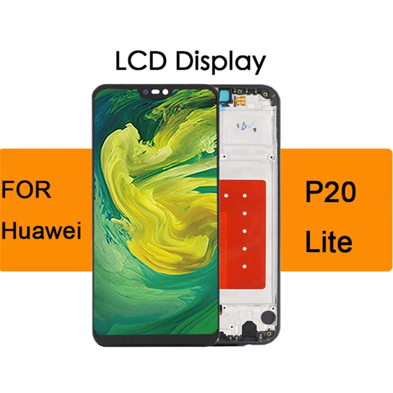 OEM экран для Huawei P20 Lite ЖК дисплей сенсорный дигитайзер сборки с корпусом Nova/3e ANE LX1