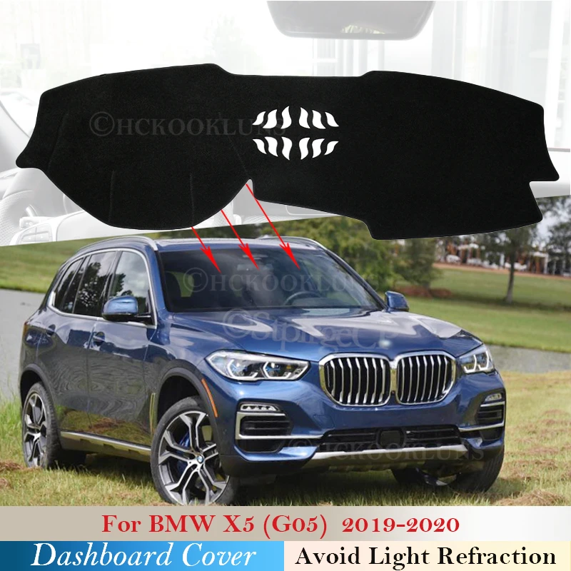 

Чехол для приборной панели, защитная накладка для BMW X5 G05 2019 2020 2021, автомобильные аксессуары, Солнцезащитный ковер для приборной панели, ковер с защитой от УФ-лучей, подушка X5M