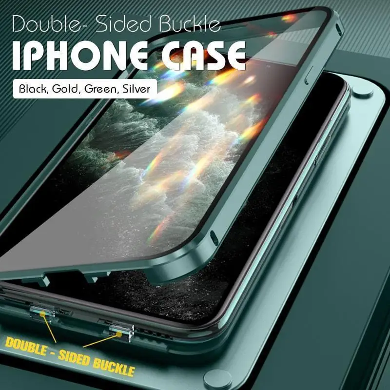 Двухсторонний чехол для iPhone с пряжкой Новогодняя акция|Декоративные пленки| |