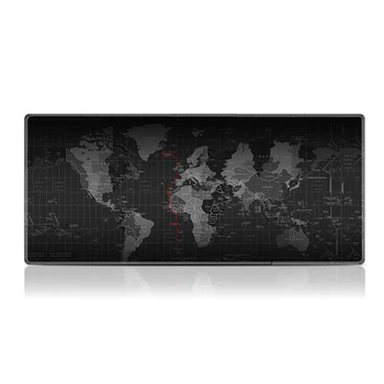 

Rubber Large Mousepad Gaming Accessories Keyboard Pad Cushion XL Mouse Mat World Map Print Keyboard Logitech Gamer Mat