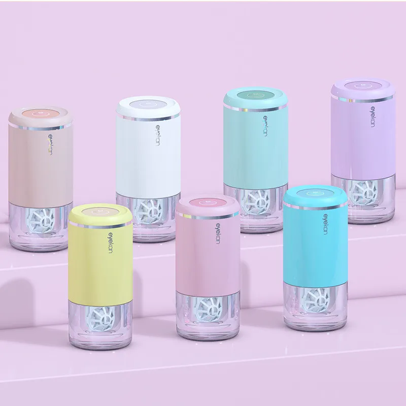 럭셔리 콘택트 렌즈 케이스 초음파 고주파 진동 클리너 콘택트 렌즈 청소 도구 휴대용 콘택트 렌즈 와셔