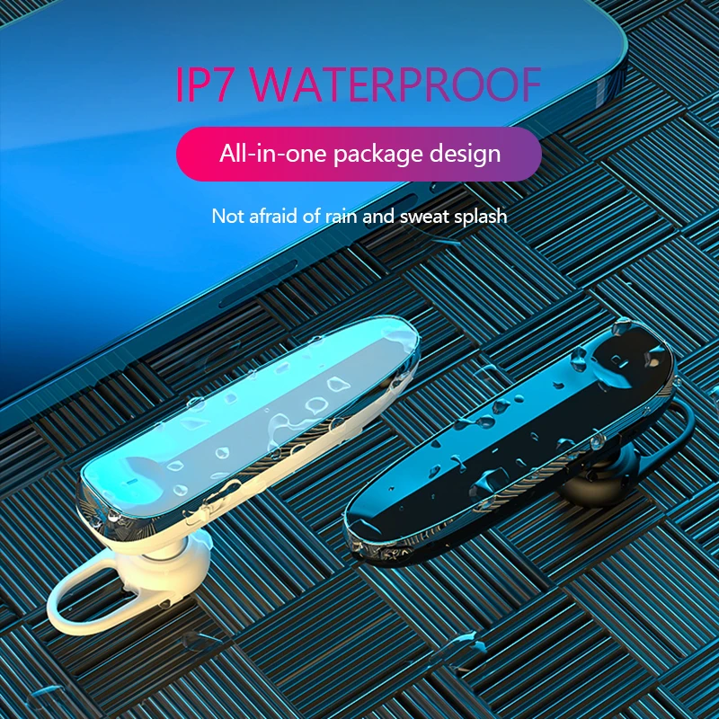 

2020 New V3 460H Long Standby Wireless Bluetooth 5.1headset Earphone IP7 Waterproof Touch Control HiFi Business Sports