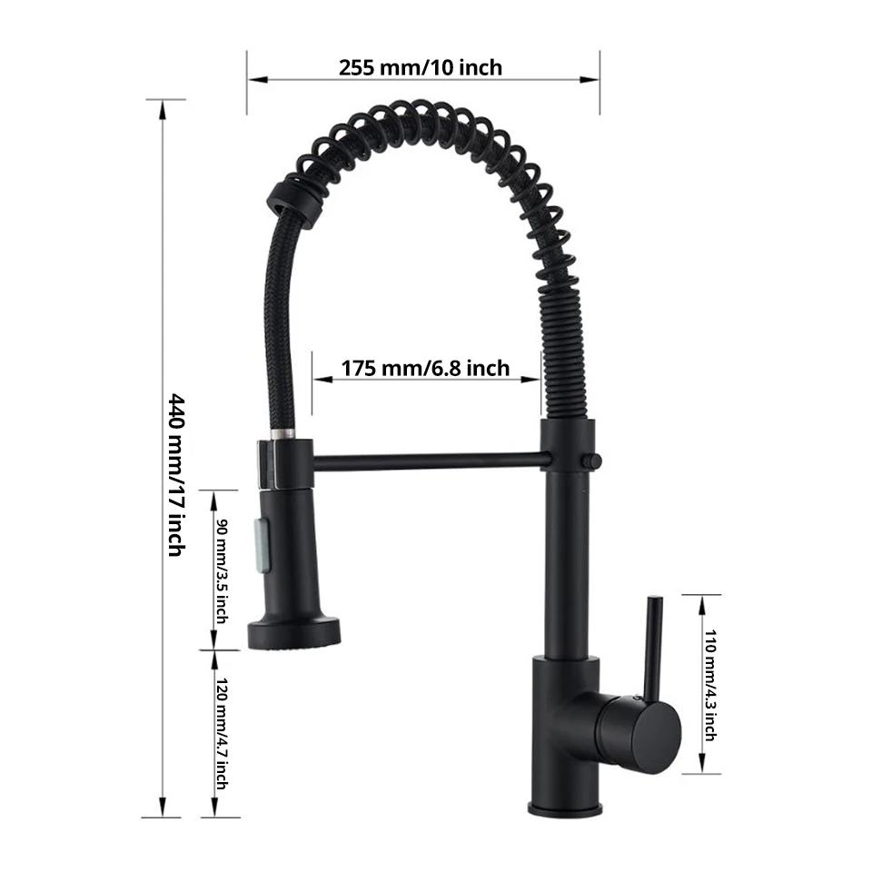 Mitigeur de Cuisine Pivotant 360° Robinet Cuisine Tuyau en