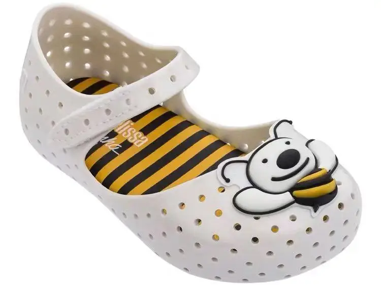 Небесно-голубой Mini Melissa Ultragirl оригинальные прозрачные сандалии для девочек с бабочкой; прозрачные сандалии для девочек; детские сандалии; детская пляжная обувь; обувь для малышей - Цвет: Небесно-голубой