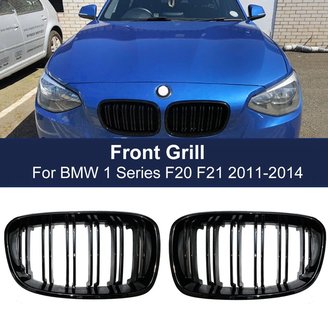 BMW 1 Series F20/F21 Pre Lci Gloss Black Dual Slat Grills – Black Pack  Accessories