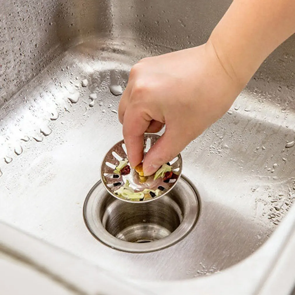 Universal Kitchen Sinks Stoppers Stainless Steel Sink Lid Dishpan Drainer Chock Plug Replacement Filter Basket For Household