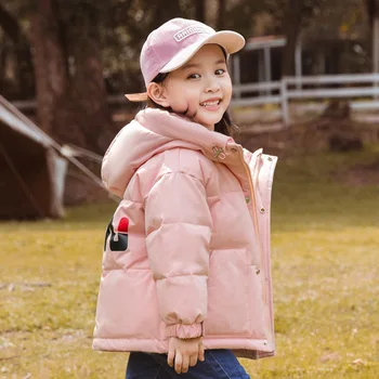 

girls winter clothes duck down jacket girl baby warm coat girl's outerwear parkas for children baby toddlers snowwear 5/6/8 year