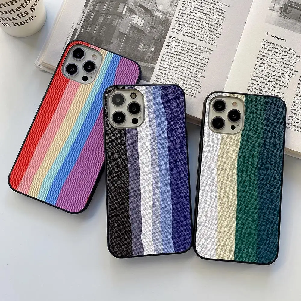 Для Samsung Galaxy M31 M60S M80S A81 A91 Note 8 9 10 Lite Pro модный Радужный цветной кожаный чехол для