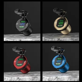 

Car Motorcycle Cigarette Lighter Dual Usb Charger 12v-24v Car Boat Motorcycle Cigarette Lighter Sockets Power Plug Outlet Led #y