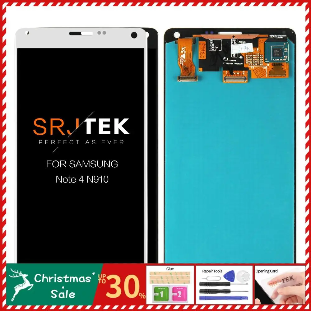 5,7 ''экран для SAMSUNG Galaxy Note 4 N910 N910C N910A N910F N910H ЖК-дисплей сенсорный экран оцифровать NOTE4 N910 Замена