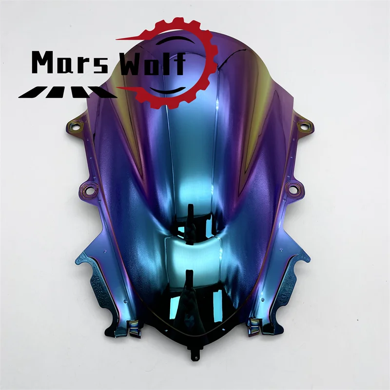 Motorcycle Double Bubble Sport Windshield WindScreen Deflector Visor Viser For YAMAHA YZF R15 V3.0 2017-2021 YZF-R15 V3