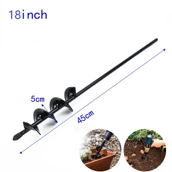 

Iris Spiral Hole Drill Bit Carbon Steel 450mm Planting Auger Spiral Hole Power Tool & Air Tool Accessories