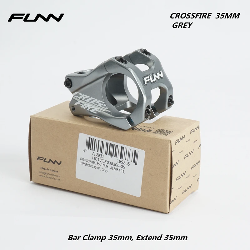 FUNN CROSSFIRE-MTBマウンテンバイク合金3D鍛造CNCバークランプ延長0度
