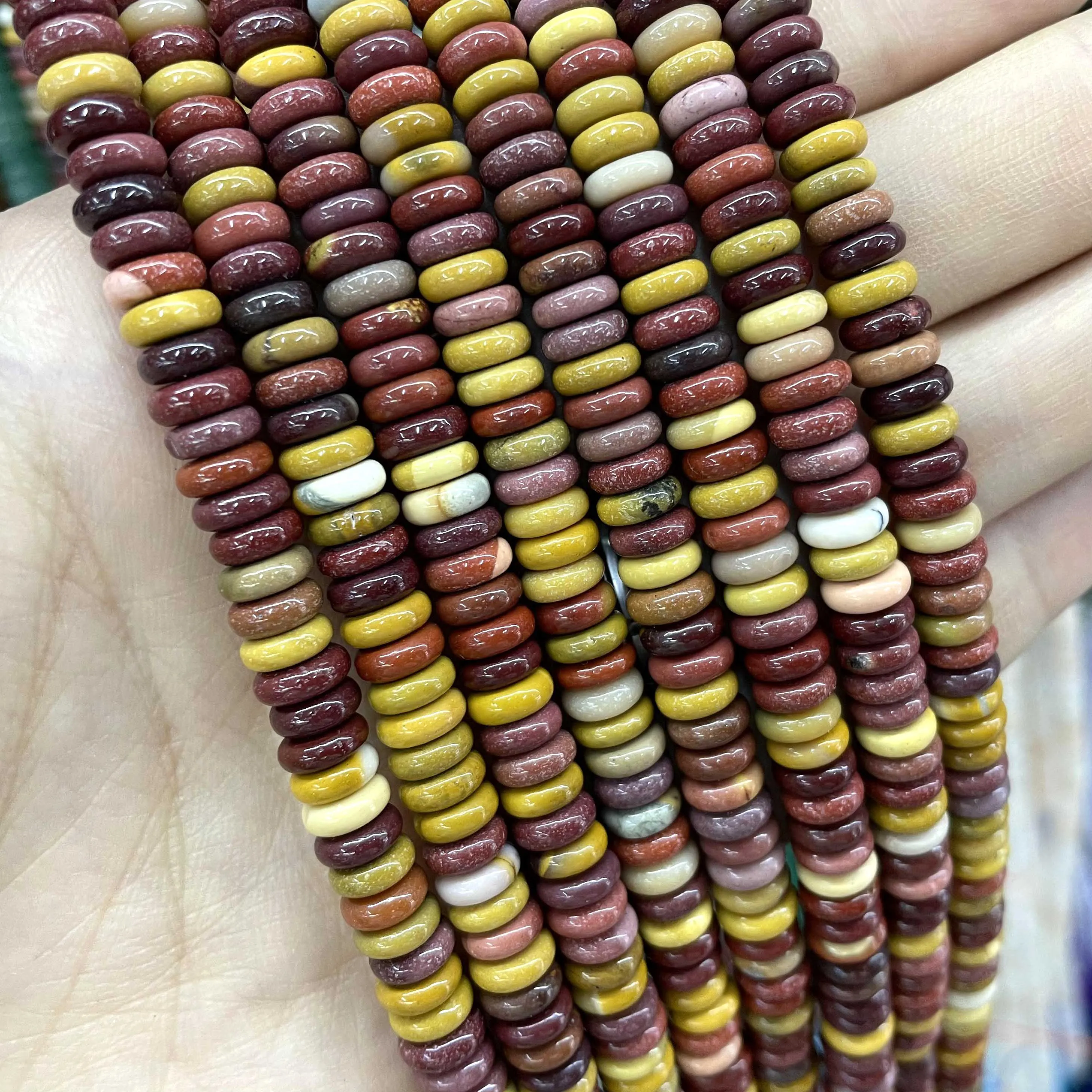 Loose Stone Beads Natural Agates Lapis Lazuli Tiger Eye Spacer Beads For Jewelry DIY