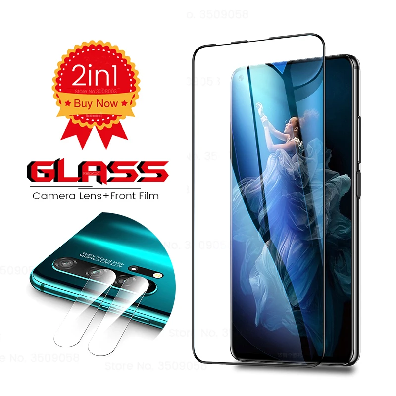 

2in1 Camera Glass Protector On Honor 20 Protective Glass For Huawei honer Honor20 Pro 20Pro YAL-L21 20i 20s View20 Lens Film