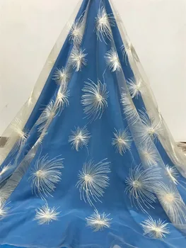 

2020 African High Quality Net Lace,French Voile Guipure tulle mesh Lace Fabric For dress 5yd/lot Free Shipping