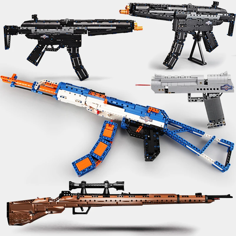 

Compatible Legoed Military Technic guns PUBG 98K AK47 Toys Rifle SWAT AKM Model Building Block Bricks Sets Weapon world war ww2