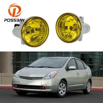 

POSSBAY Front Lower Bumper Fog Light Driving Fog Lamp Yellow Bulb for Toyota Prius 2004/2005/2006/2007/2008/2009 Car Accessories