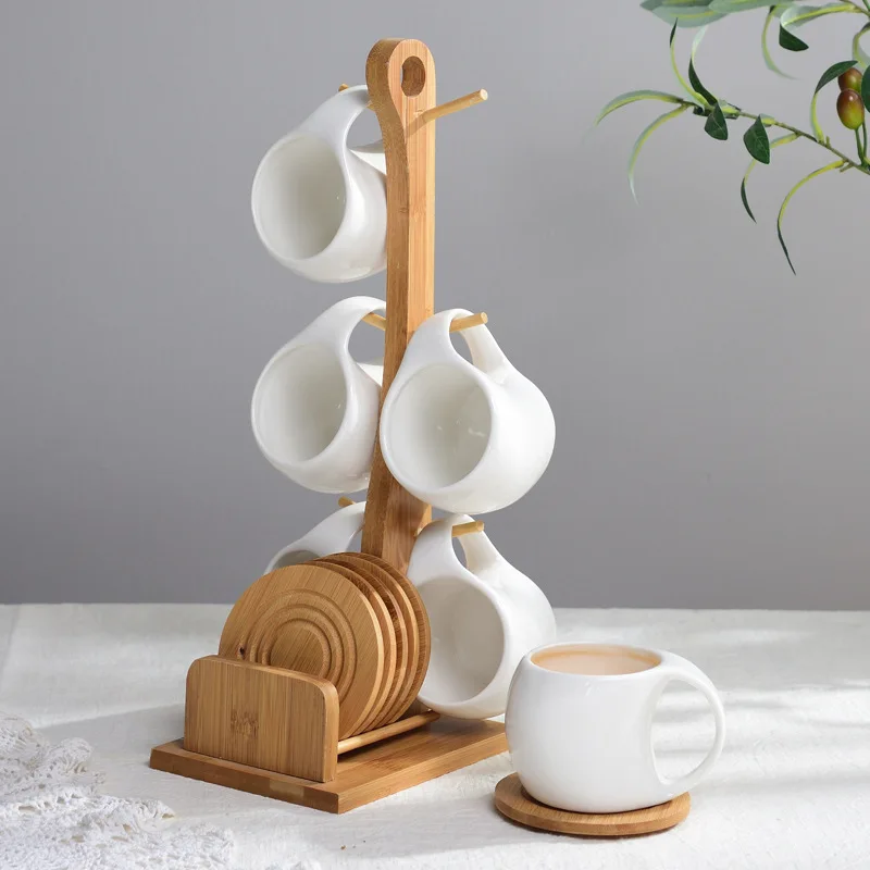 Ceramic Espresso Mugs Modern simplicity Coffee Cups Set Drinkware Original Mug for Tea Saucer Creative Gifts For Friends | Дом и сад