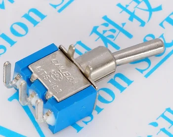 

10pcs MTS-102C3 curved legs Toggle Switch rocker switch 3 feet 2 foot