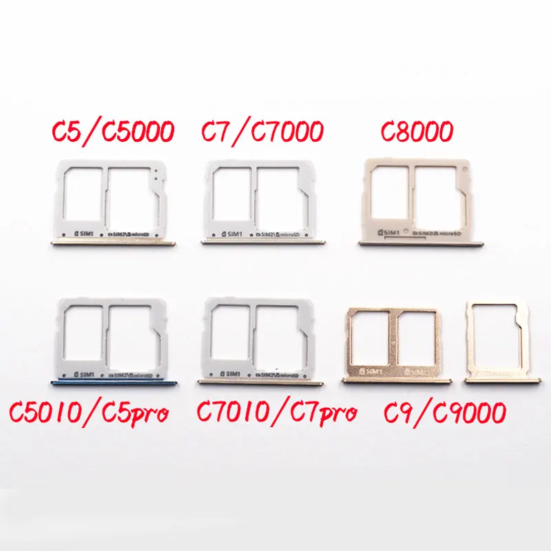 10 шт. для Samsung Galaxy C5 C7 C5000 C7000 pro Pro C5010 C7010 устройство чтения SIM карт держатель Sim карты