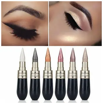 

6 Colours Novel Eyeliner Eyeshadow 2 In 1 Eye Makeup Pencil Waterproof Beauty